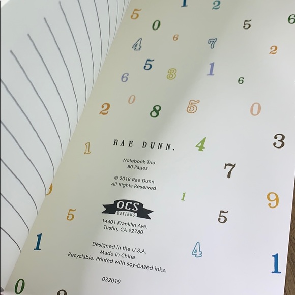 Rae Dunn set of 3 notebooks - Picture 6 of 7